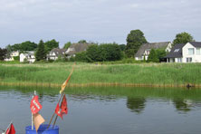 Der Sportboothafen Lindaunis