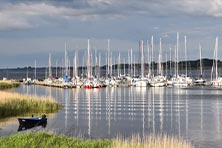 Der Sportboothafen Lindaunis