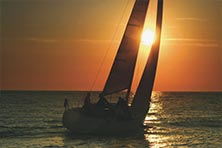 Der Sportboothafen Lindaunis